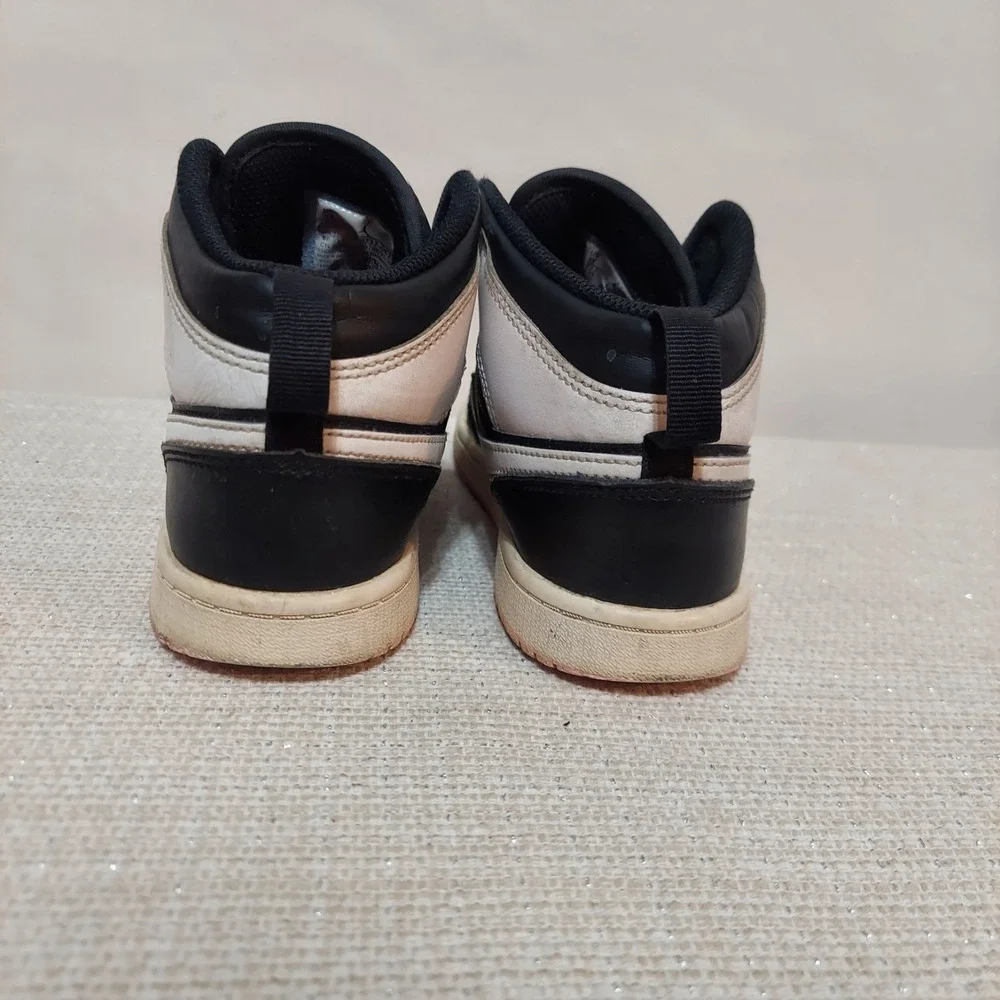Nike Air Jordan 1 Mid 640737-061 Black‎ Pink Basketball Shoes Sneakers Size 3Y